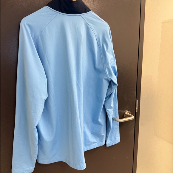 Cutter & Buck men’s L worn once Blue and Black 3/4 pullover see desc in photos - Picture 8 of 13